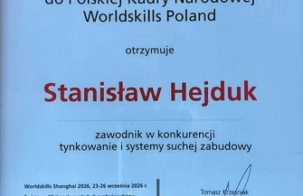 Sukces ucznia Budowlanki w ogólnopolskim konkursie SkillsPoland 2025