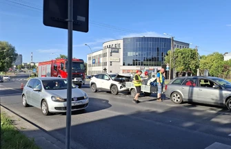 Wypadek na Armii Krajowej. Rozszczelniła się butla z gazem