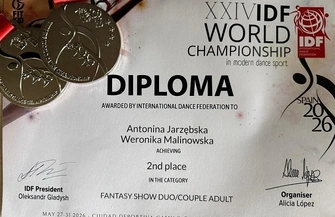 Jaskółki wicemistrzyniami świata w tańcu sportowym