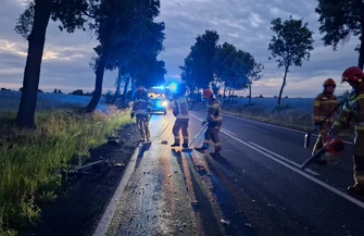 Wypadek dwóch samochodów w Janówce. Dwie osoby poszkodowane
