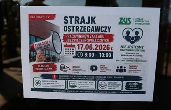 Strajk ZUS w Piotrkowie Trybunalskim. Pracownicy domagają się podwyżek i lepszych warunków pracy