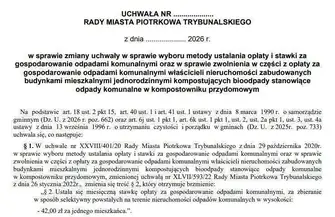 Piotrków Trybunalski. Projekt podwyżki opłat za śmieci z 35 do 42 zł nie trafi na najbliższą sesję Rady Miasta