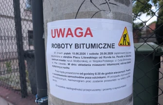 Piotrków na Placu Litewskim trwa układanie ostatniej warstwy asfaltu. Przebudowa ul. Wolborskiej na finiszu