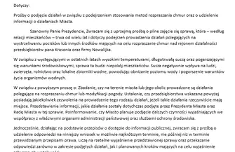 Wraca temat armat przeciwgradowych. Do prezydenta trafiło pismo firma odpowiada