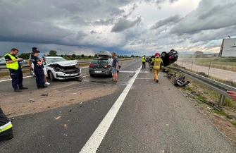 Zderzenie czterech samochodów na S8 pod Piotrkowem