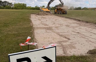 Na lotnisku Aeroklubu Ziemi Piotrkowskiej trwa budowa drogi kołowania DK-C