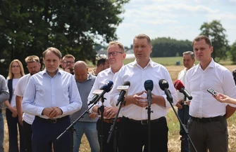 Szydłów-Kolonia Czarnek Telus Lorek i Ciecióra o sytuacji rolników