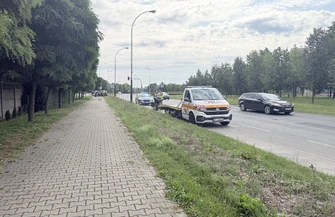 Zderzenie dwóch motocykli na skrzyżowaniu w Piotrkowie. 1500 zł mandatu i 12 punktów