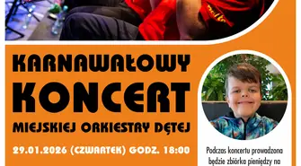 Karnawałowy Koncert Miejskiej Orkiestry Dętej