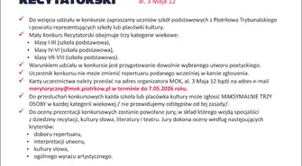 XXIX Mały Konkurs Recytatorski