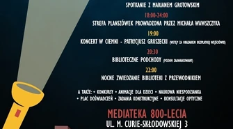 Noc Bibliotek 2026 w Mediatece 800-lecia!
