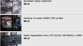  Sprzedam kilka rzeczy - odbiór wyłącznie osobisty 